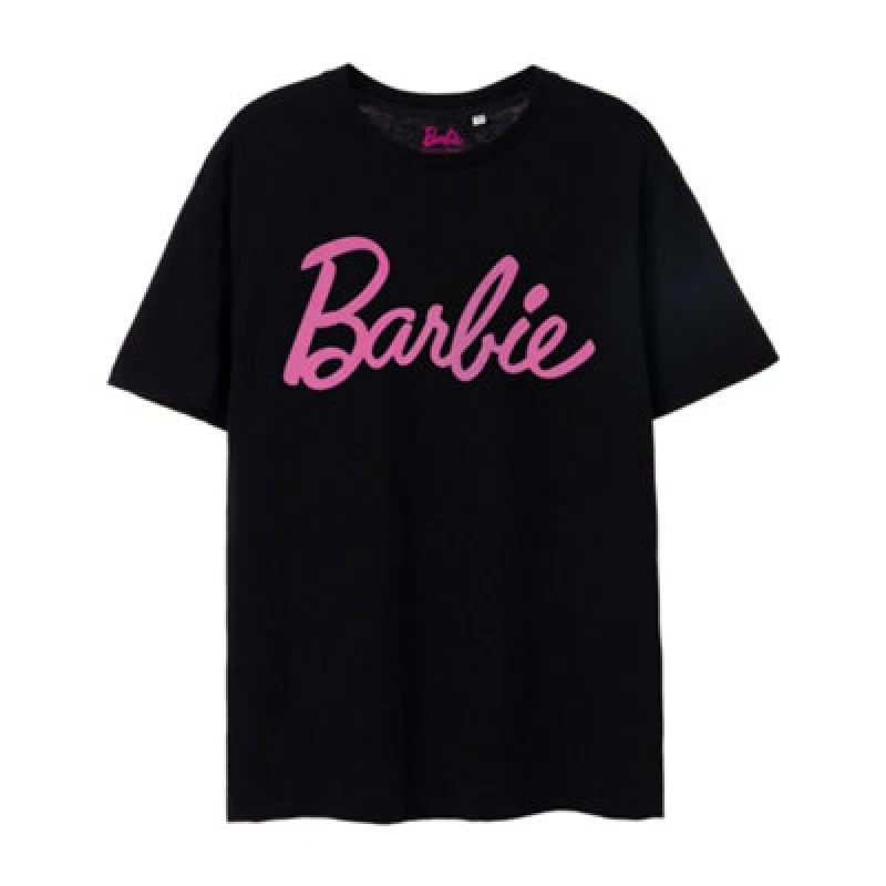 Image of Barbie Short Sleeved T-Shirt Black female