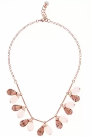 Image of Ted Baker Ladies Rose Gold Plated Polina Mini Plisse Necklace TBJ1610-24-13