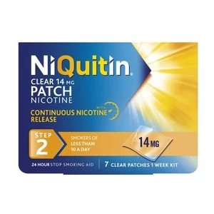 Image of NiQuitin Clear 14mg Patch Nicotine 7 Clear Patches