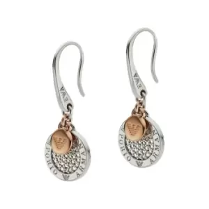 Image of Ladies Emporio Armani Two Tone Earrings
