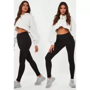 Image of Missguided Pack Leggings - Black