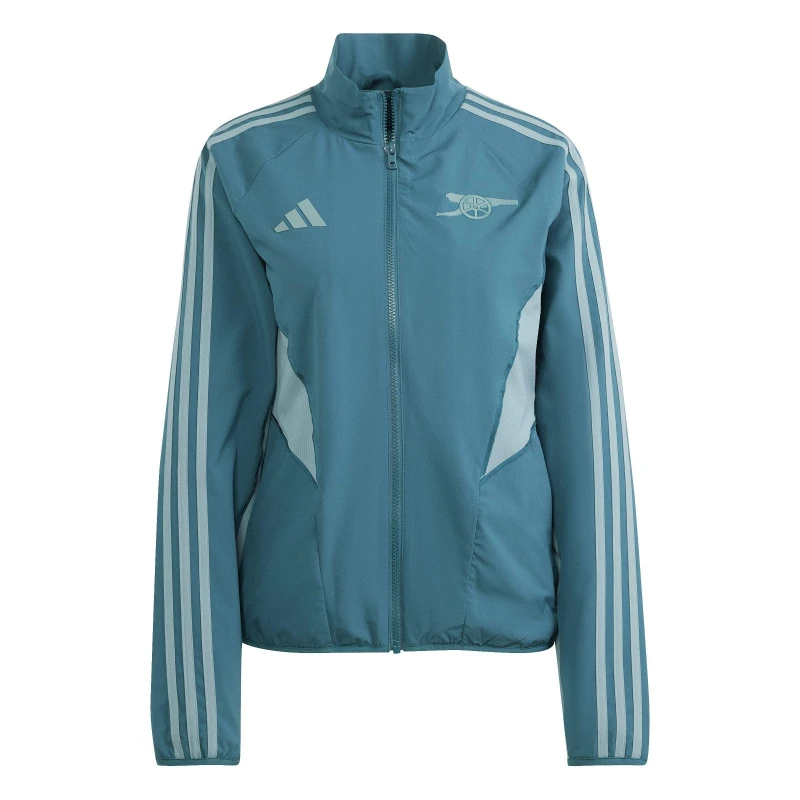 Image of adidas Arsenal European Anthem Jacket Womens Rich Green female 12 (M)