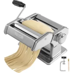 Image of VEVOR Pasta Maker Machine, 9 Adjustable Thickness Settings Noodles Maker, Stainless Steel Noodle Rollers and Cutter, Manual Hand Press, Pasta Making