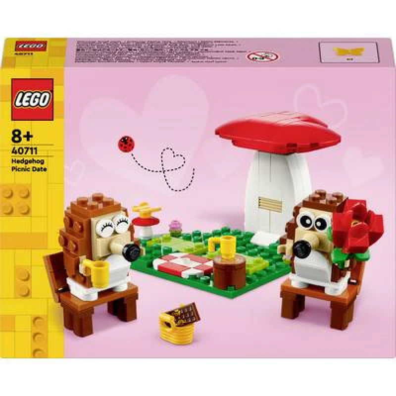 Image of LEGO LEGO Hedgehog Picnic Date Set with Toy Animal Figures 40711