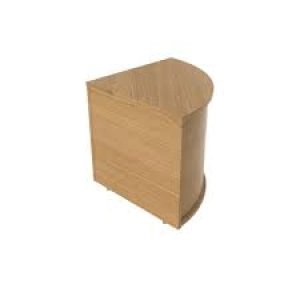 Image of Reception Modular Corner Base Unit Nova Oak KF79882