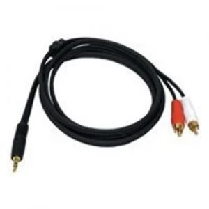 Image of C2G Value Series One 3.5mm Stereo Male to Two RCA Stereo Male Y-Cable 2M