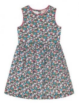 Image of Cath Kidston Girls Ditsy Sleeveless Dress - Navy