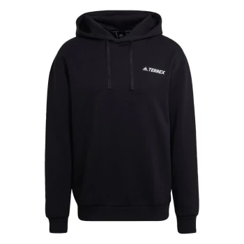 Image of adidas Terrex Logo Graphic Hoodie Mens - Black