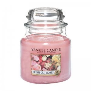 Image of Yankee Candle Fresh Cut Roses Scented Candle 411g