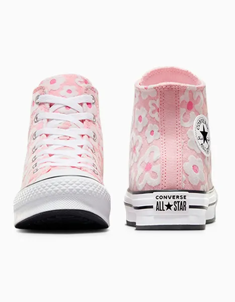 Image of Converse Kids All Star Eva Lift Hi Junior Donut Glaze Oops Pink White, 5