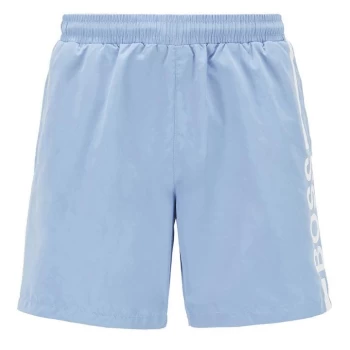 Image of Hugo Boss Dolphin Swim Shorts Light Blue Size L Men