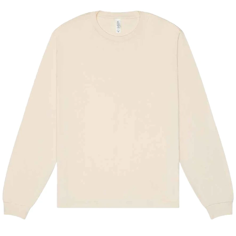 Image of Bella + Canvas Mens Heavyweight Long-Sleeved T-Shirt in Natural Size: XS Natural Male XS