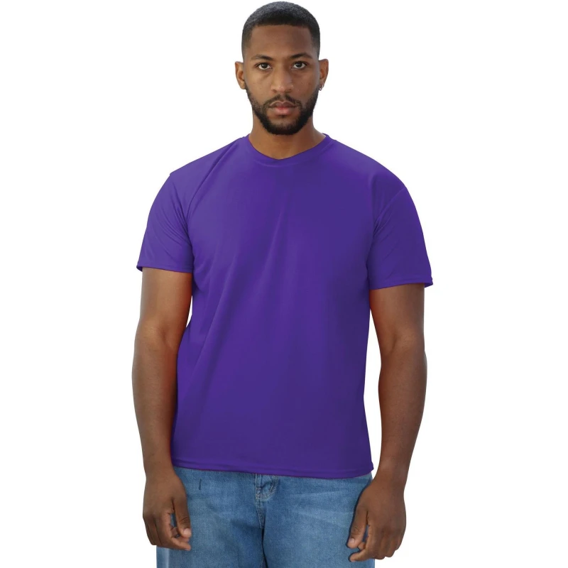 Image of Casual Classics Mens Original Tech T-Shirt in Purple Size: XS Purple Male XS