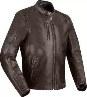 Image of Segura Laxey Motorcycle Leather Jacket, brown, Size L, brown, Size L