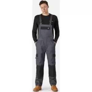 Image of Dickies Everyday Bib and Brace Grey/Black EU Size Sml