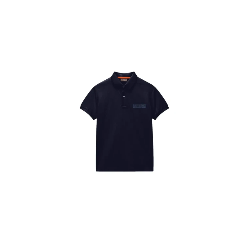 Image of Polo child Napapijri Box Logo Bleu Unisex 4 ans