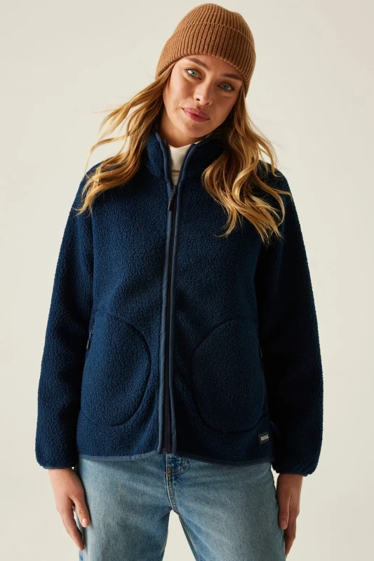 Image of Womens full-zip fleece Regatta Frankie Borg Bleu Female 48