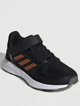 Image of Adidas Runfalcon 2.0 Childrens - Black Orange