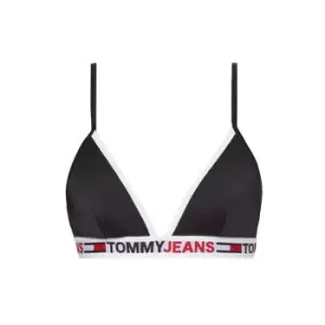 Image of Tommy Bodywear Triangle Fixed Bikini Top - Black