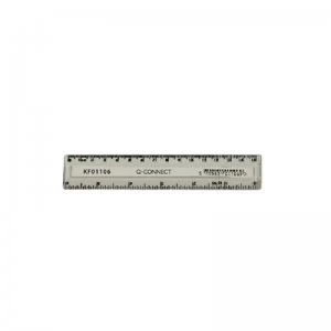 Image of Q-Connect Clear Acrylic Ruler 15cm/6in (Pack of 1)