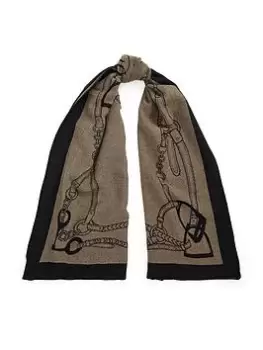Image of Lauren by Ralph Lauren Equestrian Print Wrap Scarf, Multi, Women