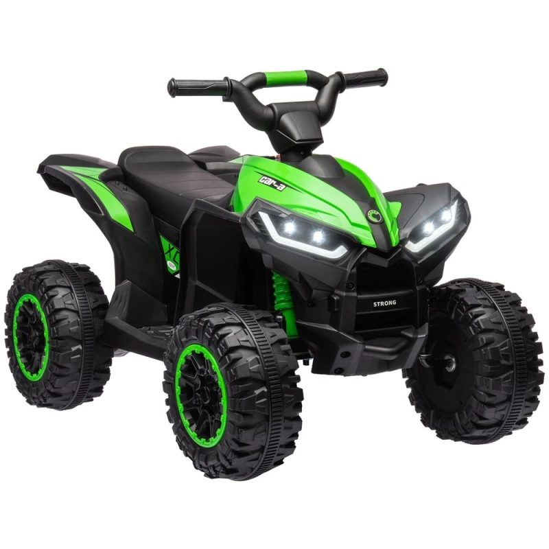 Image of HOMCOM 12V Electric Quad Bikes for Kids Ride On Car ATV Toy for 3-5 Years Red - Green TJ Hughes 5056725546960