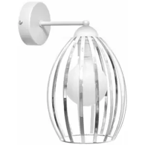 Image of Helam Lighting - Helam Dali Wall Lamp Chrome, White 20cm