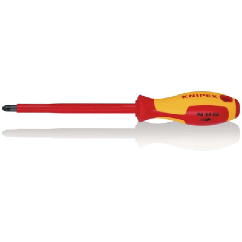 Image of Knipex 98 25 03 Vde Insulated Pozidriv Screwdriver, Pz3 X 150 mm 69668