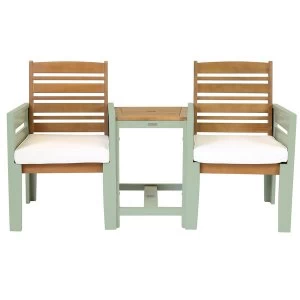 Image of Charles Bentley Kingston Garden Companion Seat - Green