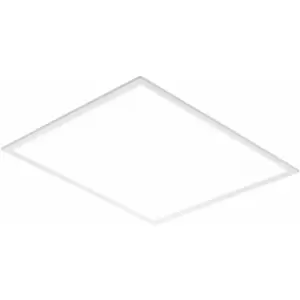 Image of Square Backlit LED Ceiling Panel Light - 595mm Sq - 40W Daylight White LED