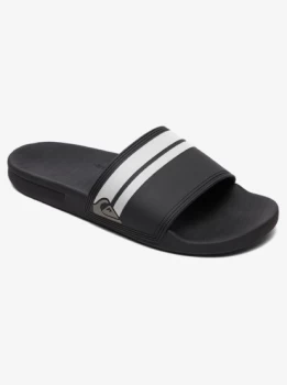 Image of Rivi Slide - Slider Sandals For Him - Black - Quiksilver