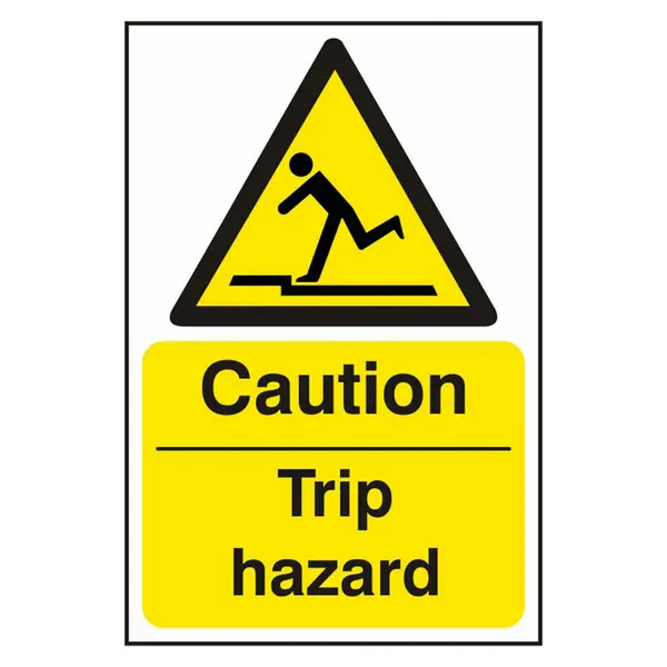 Image of Beeswift - CAUTION TRIP HAZ SAV (PK5) 200MM X 300MM -