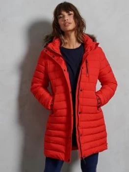 Image of Superdry Super Fuji Jacket, Red, Size 6, Women