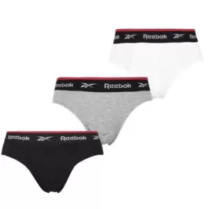 Image of Reebok 3 Pack Wiggins Briefs Mens - Multi