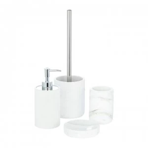 Image of Hotel Collection Classic Ceramic Soap Dispenser - Marble Grey