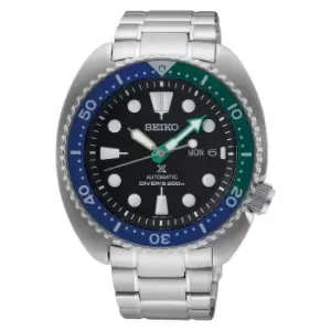 Image of Seiko Prospex Turtle Tropical Lagoon Black Dial Stainless Steel Bracelet Mens Watch SRPJ35K1
