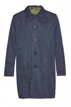 Image of Mens French Connection Reversible Rain Mac Green Blue