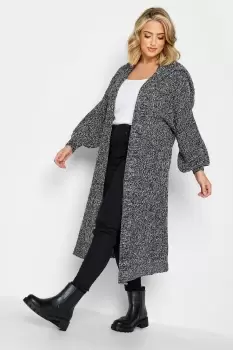 Image of Longline Hooded Cardigan