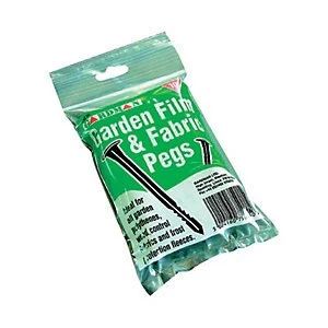 Image of Wickes Fleece & Fabric Pegs - Black Pack of 10