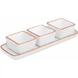 Image of Calisto Dishes On Tray - Set of 3 - Premier Housewares