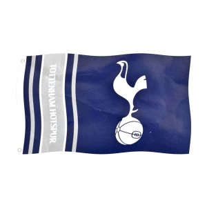 Image of Spurs Wordmark Stripes Flag 5 x 3