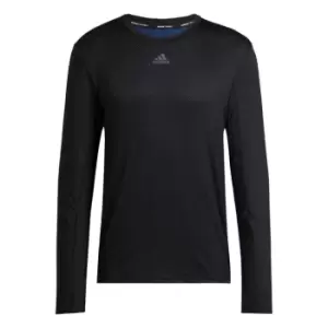 Image of adidas HIIT Long-Sleeve Top Training Long-Sleeve Top Mens - Blue