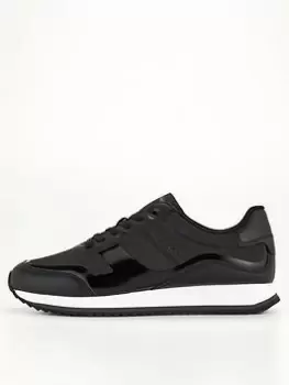 Image of Calvin Klein Low Top Heat Bonded Trainer - Black, Size 44, Men