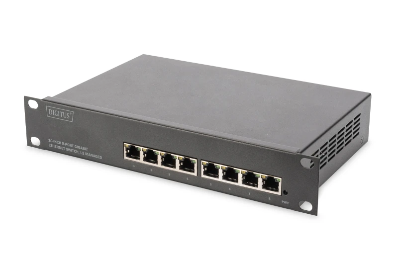 Image of Digitus 10" Gigabit 8-Port L2+ Managed Switch