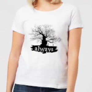 Image of Harry Potter Always Tree Womens T-Shirt - White - M