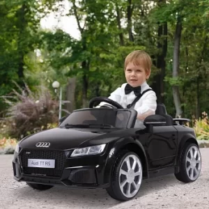 Image of HOMCOM Kids Licensed Audi TT Ride-On Car 6V Battery w/ Remote Suspension Headlights and MP3 Player 2.5-5km/h Black