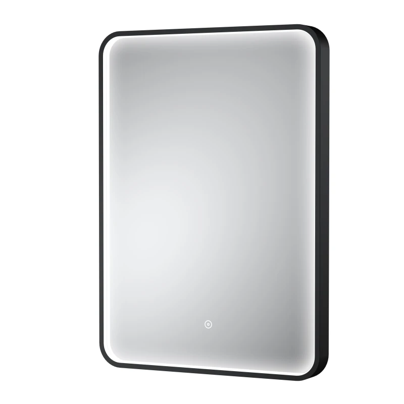 Image of Balterley Inset Framed LED Touch Sensor Mirror De-mister Pad 700 x 500mm Black Black
