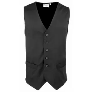 Image of Mens Hospitality / Bar / Catering Waistcoat (Pack of 2) (m) (Black) - Black - Premier