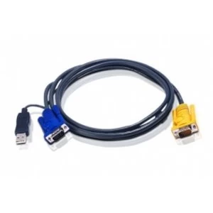 Image of KVM CABLE USB PC TO HD SWITCH 1.8m