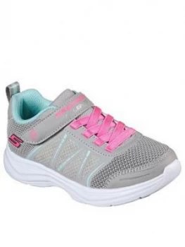 Image of Skechers Toddler Girl Glimmer Kicks Trainer, Grey, Size 1.5 Older